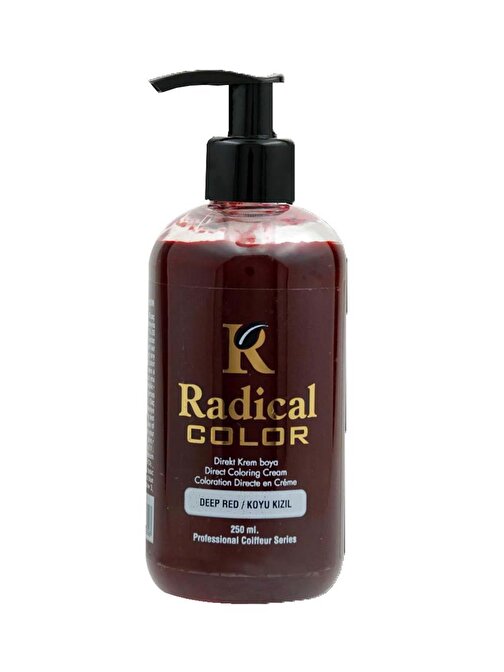 Radical Color Su Bazlı Saç Boyası 250 Ml Deep Red X 3 Adet