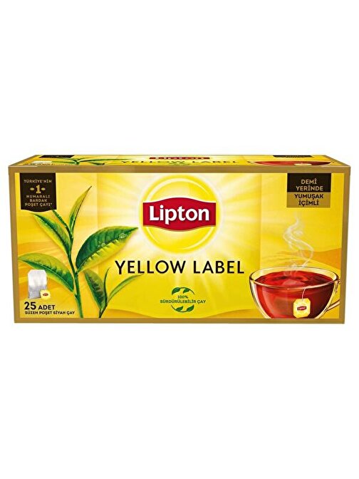 Lipton Yellow Label Bardak Çay 25 'li x 12 Adet