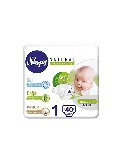 Sleepy 2-5 Kg 1 Numara Bebek Bezi 200 Adet