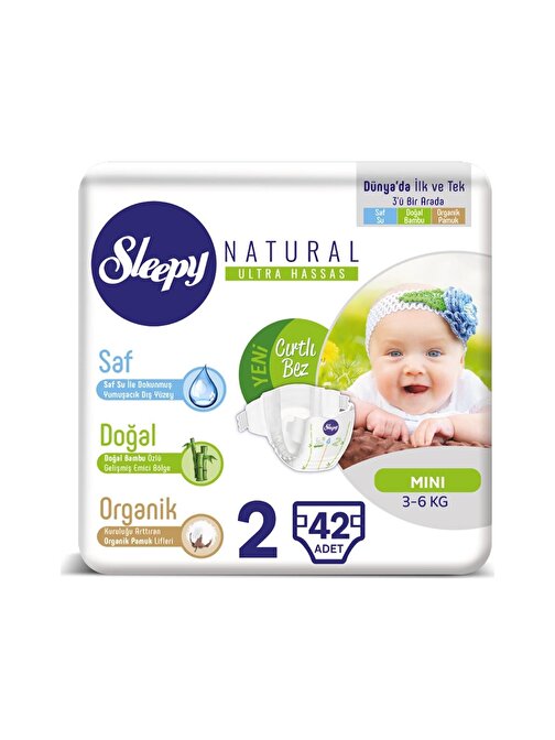 Sleepy 3-6 Kg 2 Numara Bebek Bezi 210 Adet