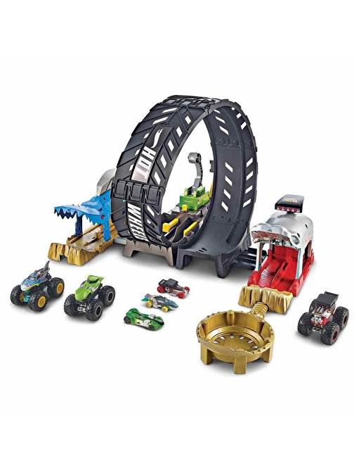 Hot Wheels Monster Trucks Çemberde Yarış Seti HBH70