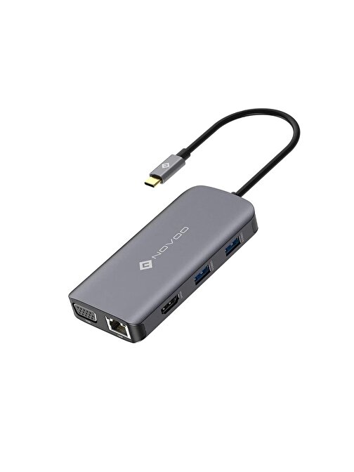 Novoo 9 Portlu USB 3.0 Dahili Kablolu Type-C Usb Çoğaltıcı