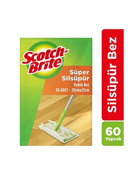 Scotch Brite Scotch Brite Silsüpür Paspas Q600 Yedek Bez 60 Adet