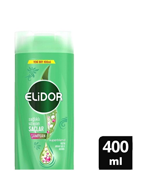 Elidor Sağlıklı Uzayan Saçlar İçin Saç Bakım Şampuanı 400 ml