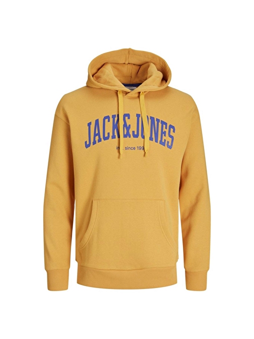 JJEJOSH SWEAT HOOD NOOS Sarı Erkek Sweatshirt