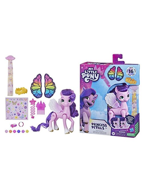 My Little Pony F6349-F6453 Brıdlewoodstock Günün Stili Princess Petals Çizgi Film Karakter Figürü