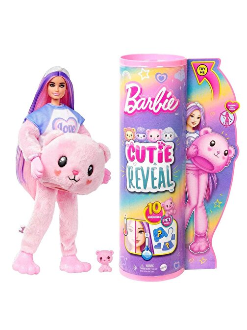 Barbie HKR02-HKR04 Sevimli Kostümler Serisi Cutie Reveal Bebekler 2-4 Yaş