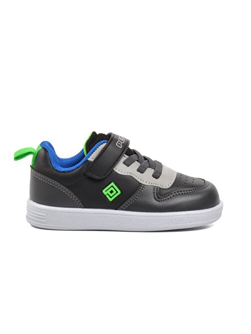 Pepino 1204-B Siyah-Füme-Saks Cırtlı Çocuk Sneaker