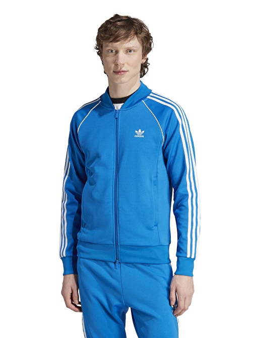 adidas Zip Ceket, M, Mavi