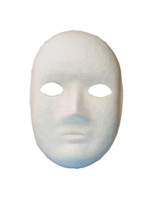 Boyanabilir Boyama Maskesi Erkek Kağıt Karton Maske - 5 Adet