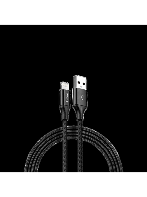 Ttec Alumicable Apple 2DK19S Lightning Kablosu 2 m Siyah