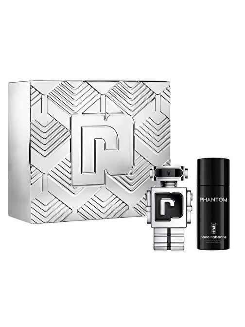 Phantome Paco Robanne Phantom EDT Aromatik Fütüristik Erkek Parfüm 100 ml+150 ml Deo Resmi Distribütör