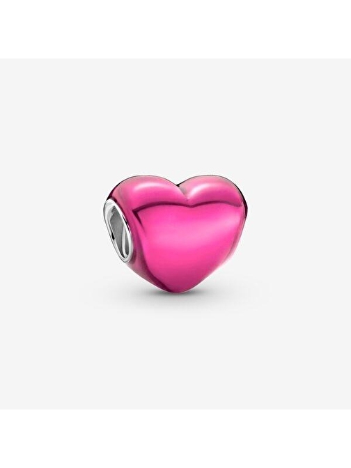 Pandora 799291C03 Metalik Pembe Kalp Charm