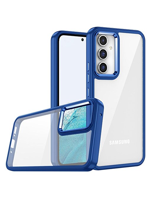 GPACK Gpack Samsung Galaxy A24 Kılıf Flora Sert Silikon Arkası Cam Şeffaf