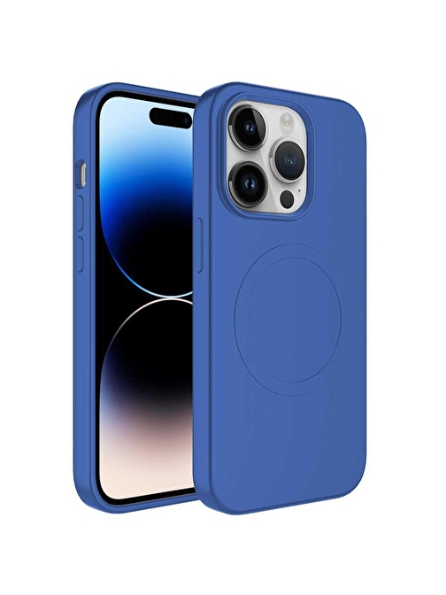 SMCASE Apple iPhone 13 Pro Max Kılıf Wireless Şarj Özellikli Plas Tacsafe Silikon