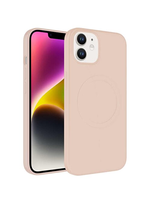 SMCASE Apple iPhone 11 Kılıf Wireless Şarj Özellikli Plas Tacsafe Silikon