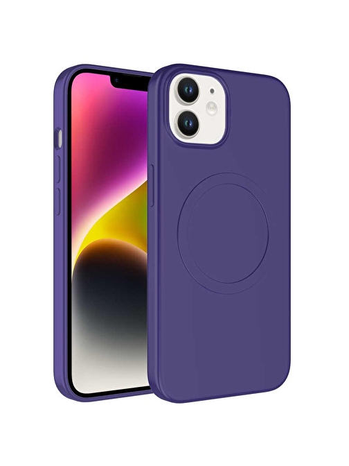 SMCASE Apple iPhone 11 Kılıf Wireless Şarj Özellikli Plas Tacsafe Silikon