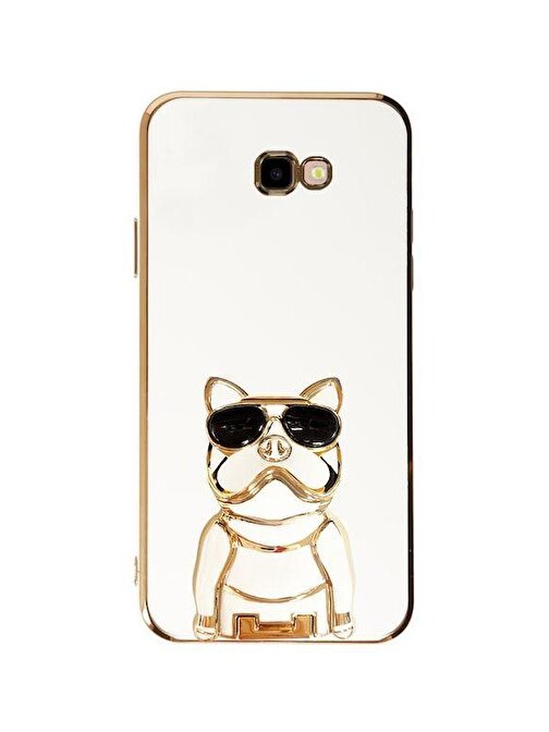 SMCASE Samsung Galaxy J7 Prime Kılıf Standlı Kamera Korumalı Bulldog Silikon