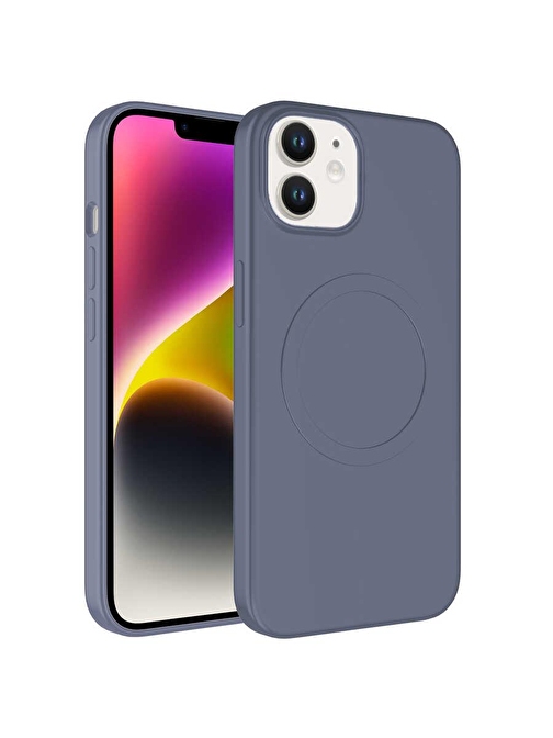 SMCASE Apple iPhone 11 Kılıf Wireless Şarj Özellikli Plas Tacsafe Silikon