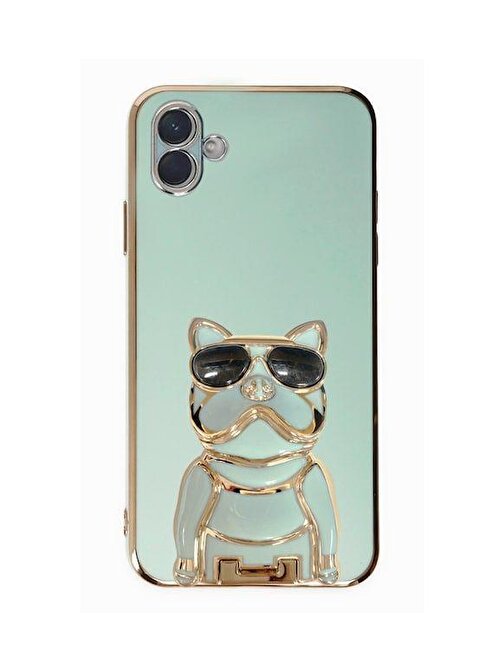 SMCASE Samsung Galaxy A04 Kılıf Standlı Kamera Korumalı Bulldog Silikon