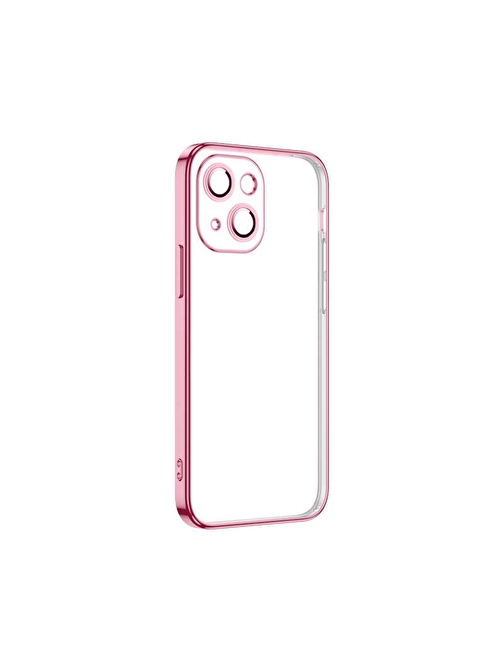 SMCASE Apple iPhone 13 Kılıf Lens Korumalı Krep Silikon Şeffaf