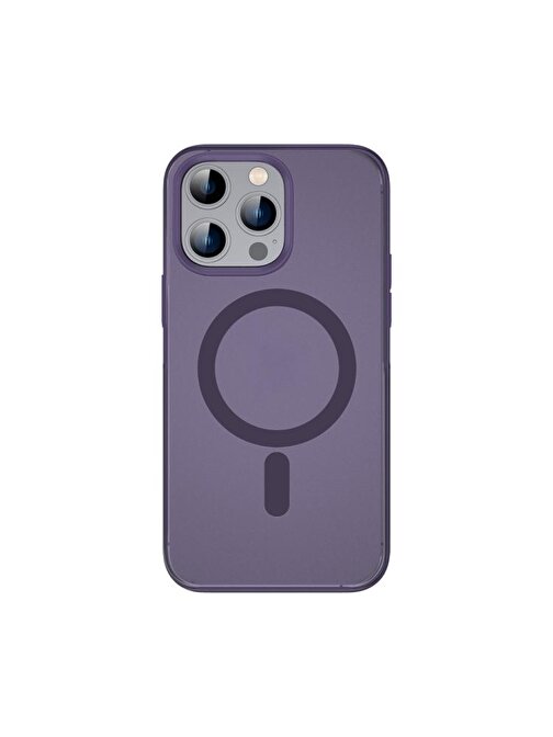 SMCASE Apple iPhone 14 Pro Max Kılıf Wireless Tacsafe Alpin Mat Sert Kapak