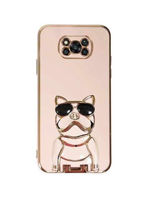 SMCASE Xiaomi Poco X3 Pro Kılıf Standlı Kamera Korumalı Bulldog Silikon