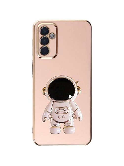 SMCASE Samsung Galaxy A14 Kılıf Standlı Kamera Korumalı Astronot Silikon