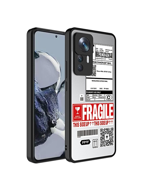 SMCASE Xiaomi 12T Kılıf Kamera Korumalı Ayna Üzeri Desenli Mirror Kapak