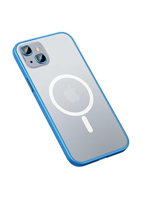 SMCASE Apple iPhone 13 Kılıf Lens Korumalı Hassas Tuş Mat Yüzey Mokka Tacsafe
