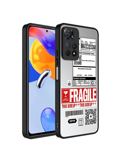 SMCASE Xiaomi Redmi Note 11 Pro Kılıf Kamera Korumalı Ayna Üzeri Desenli Mirror Kapak