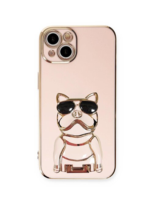 SMCASE Apple iPhone 13 Kılıf Standlı Kamera Korumalı Bulldog Silikon