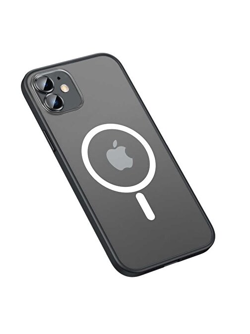 SMCASE Apple iPhone 11 Kılıf Lens Korumalı Hassas Tuş Mat Yüzey Mokka Tacsafe