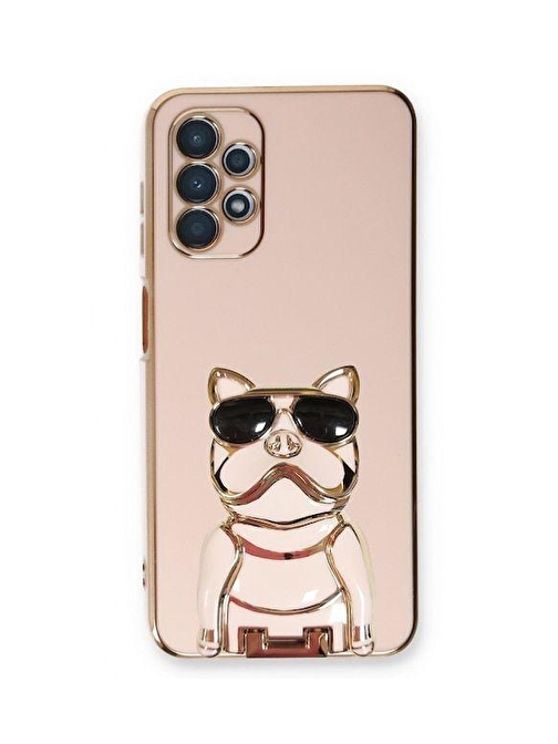 SMCASE Samsung Galaxy A32 4G Kılıf Standlı Kamera Korumalı Bulldog Silikon