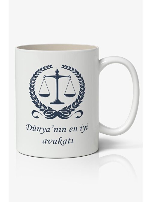 Nostaljik Lezzetler Avukatlar Günü Temalı Baskılı Kahve Kupa Bardak-4