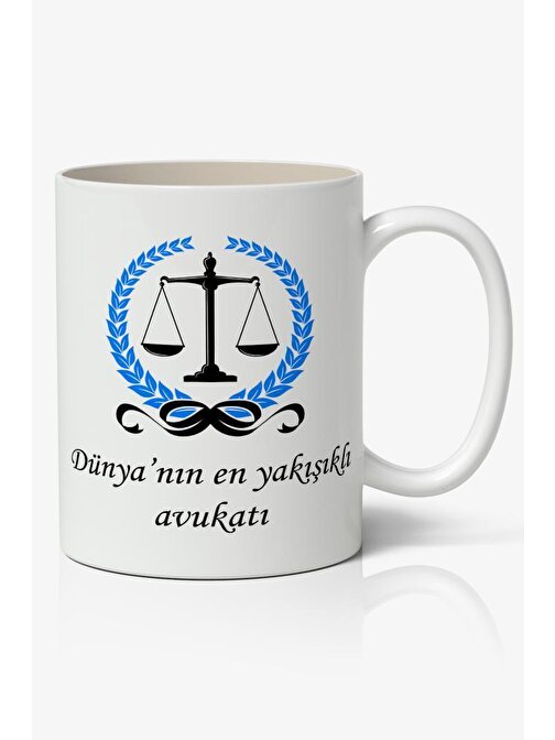 Nostaljik Lezzetler Avukatlar Günü Temalı Baskılı Kahve Kupa Bardak-7