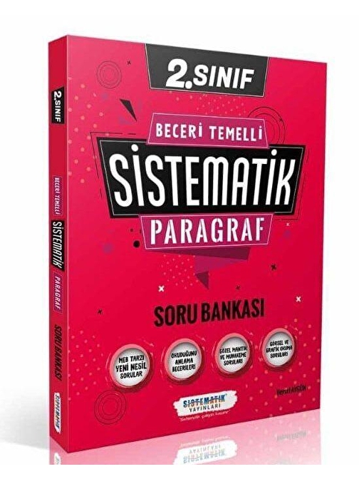 2. Sınıf Beceri Temelli Sistematik Paragraf Soru Bankası Sistematik Yayınları