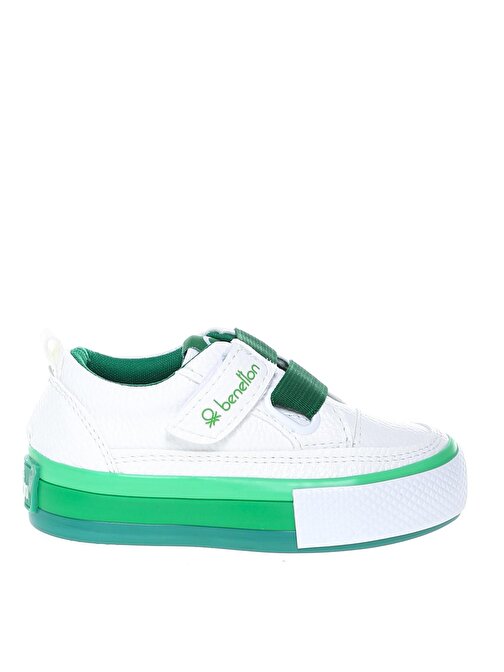 Benetton Beyaz - Yeşil Bebek Yürüyüş Ayakkabısı Bn-30445 178-- 21