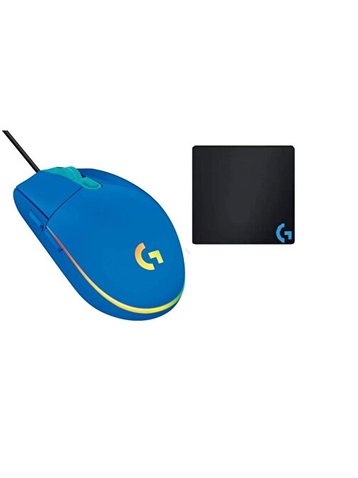 Logitech G102 Kablolu Optik Mouse + Oem Gaming Mouse Pad