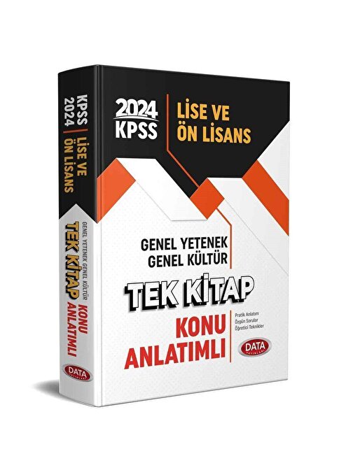 2024 Kpss Lise Ön Lisans Genel Kültür Genel Yetenek Tek Kitap Konu Data Yayınları