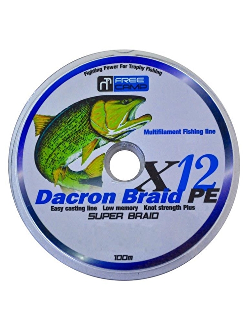 FreeCamp Dakron 12 Braid 100m 0.37mm Olta Misinası