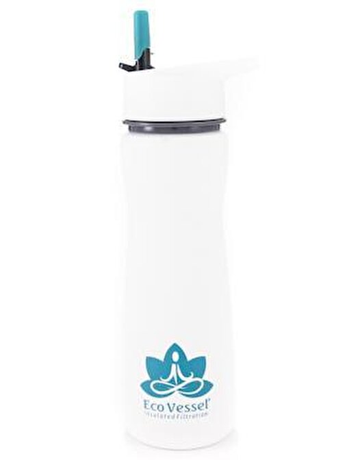 Eco Vessel Aqua Vessel Insulated Filtre Bottle Termos 0.50 Litre-Beyaz