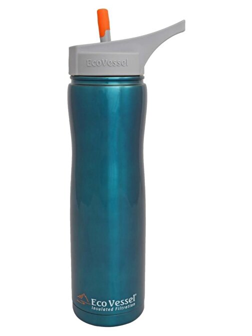 Eco Vessel Aqua Vessel Insulated Filtre Bottle Termos 0.70 Litre-Mavi