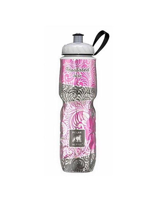 Polar Bottle Insulated Graphic Termos 0.70 Litre-Pembe-Gri