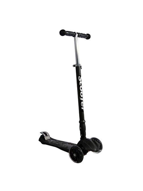 Xslide Işıklı Tekerlekli Scooter Siyah