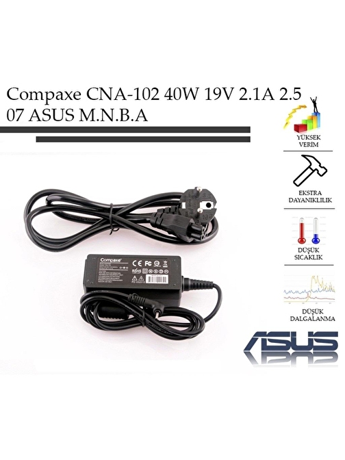 Compaxe Cna-102 40W 19V 2.1A 2.5-07 Asus