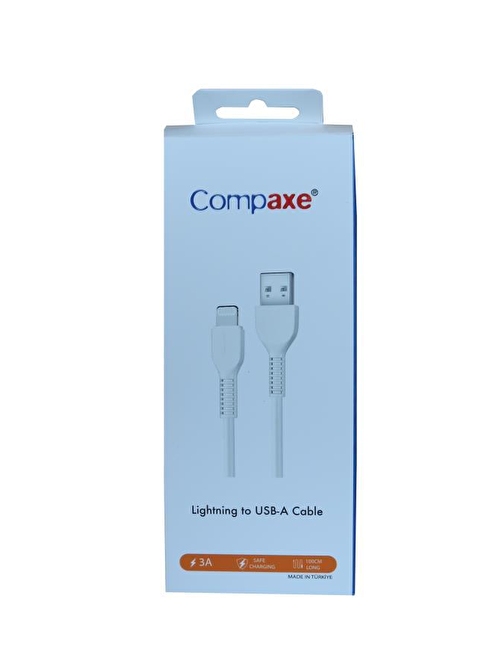 Compaxe Ctk-Blu Usb 3.0 1Mt 3A Lightning Şarj Kablosu