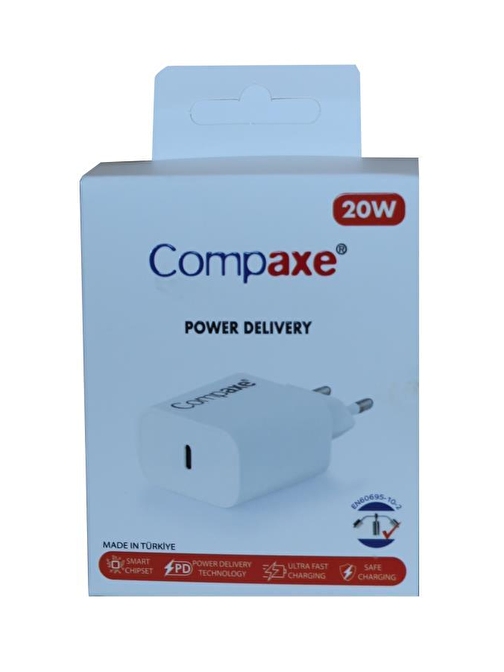 Compaxe Cta-200C Pd Usb-C 3.0 20W Ev Şarj Kafa