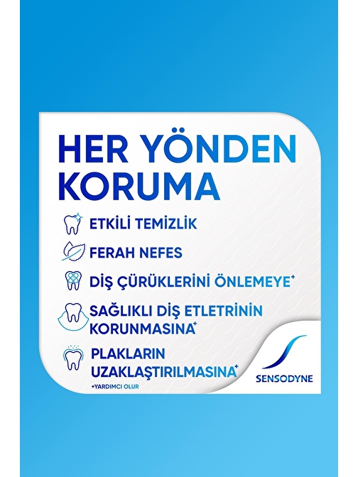 Sensodyne Tam Koruma Ve Beyazlatıcı Hassas Dişler Için 50ml 6 Adet