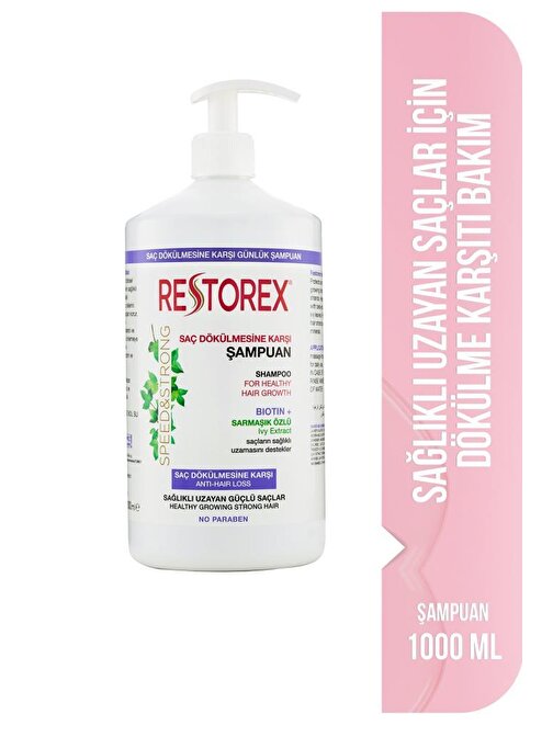 Restorex Saç Dökülmesine Karşı Ekstra Direnç Şampuanı 1000 ml